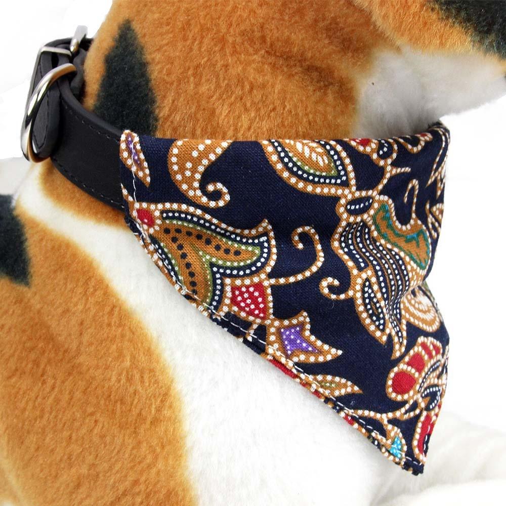 Cotton Pet Bib Cat Headband Dog Saliva Towel - Size L - Red